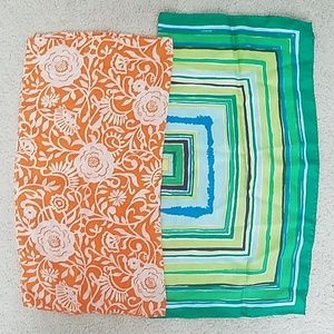 Two cheerful vintage scarves